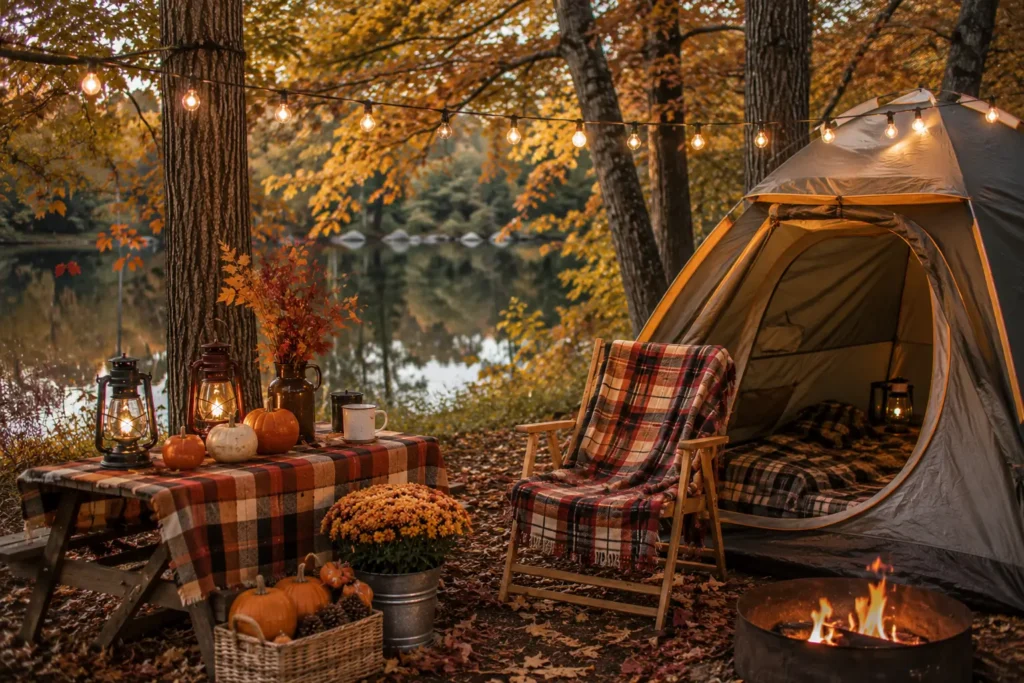 Fall Camping Tropical and Bright